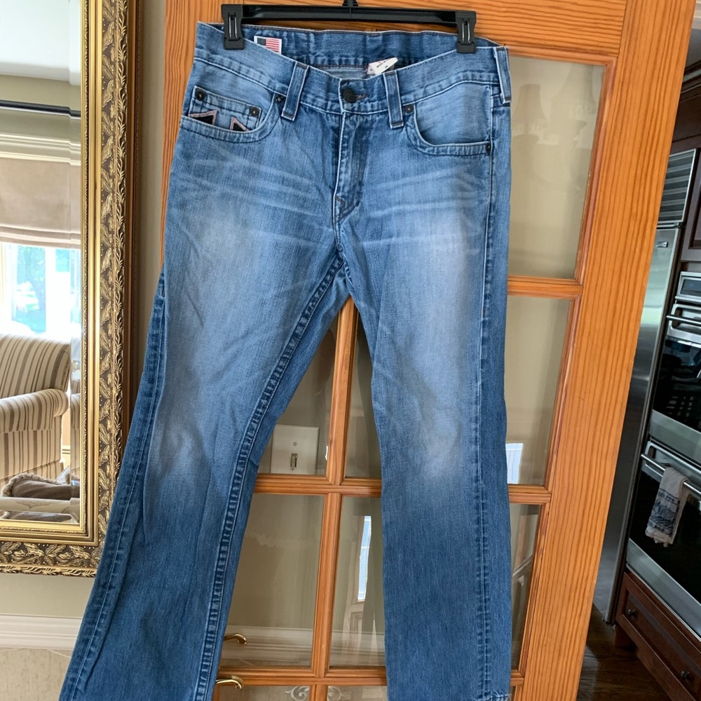 Men’s true religion jeans.